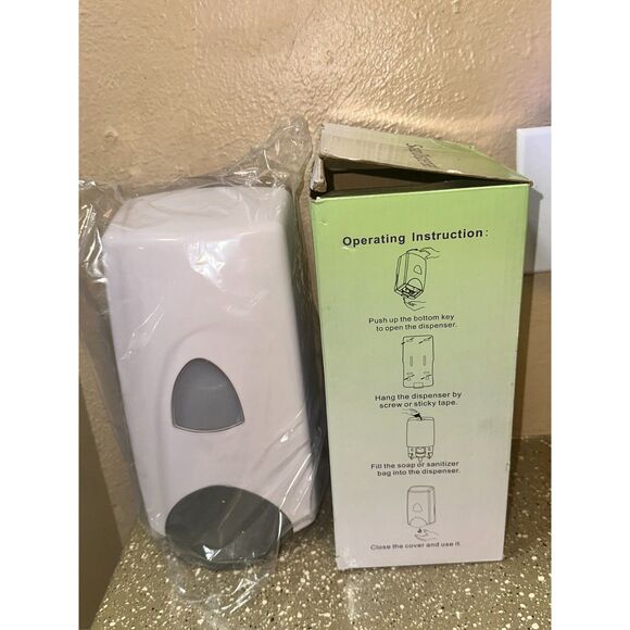 Soap Dispenser Wall Mount Hand Sanitizer Liquid Bathroom Kitchen - Picture 3 of 3